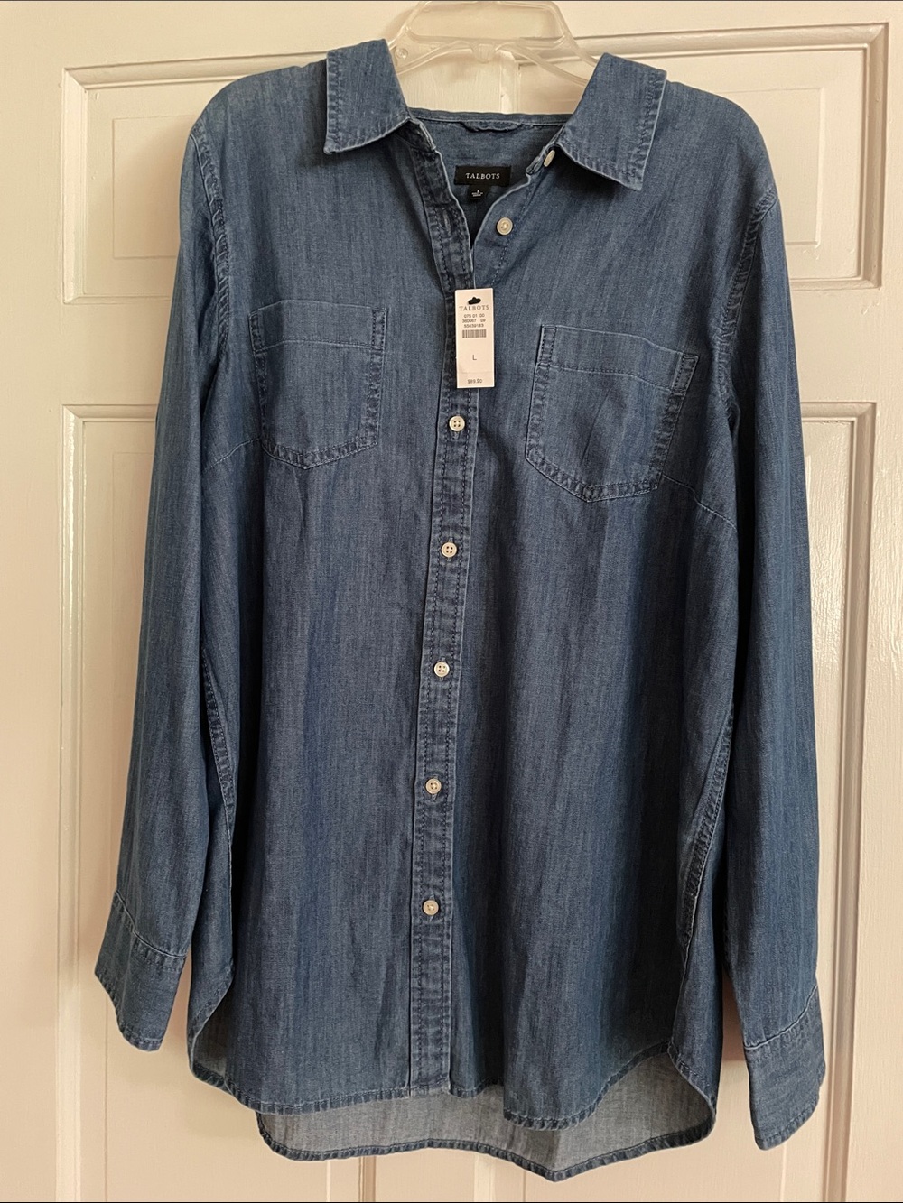 Talbots largeNWT denim shirt